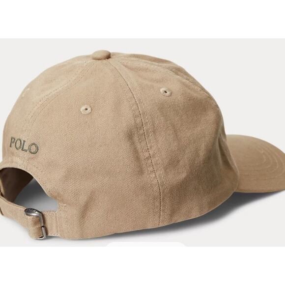 Polo by Ralph Lauren Tan Kids Hat with Bear Embroidery - Picture 6 of 6